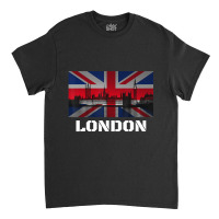 Souvenir London City Vintage Uk Flag British Classic T-shirt | Artistshot