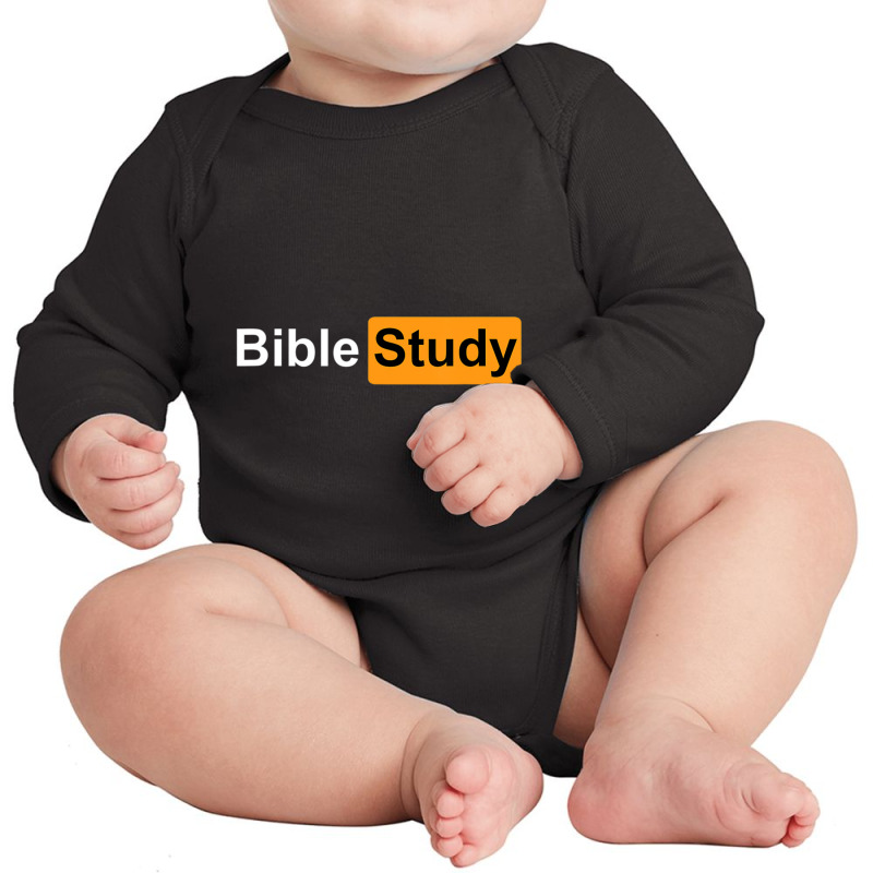 Bible Study Hub Funny Sarcastic Adult Humor Long Sleeve Baby Bodysuit | Artistshot