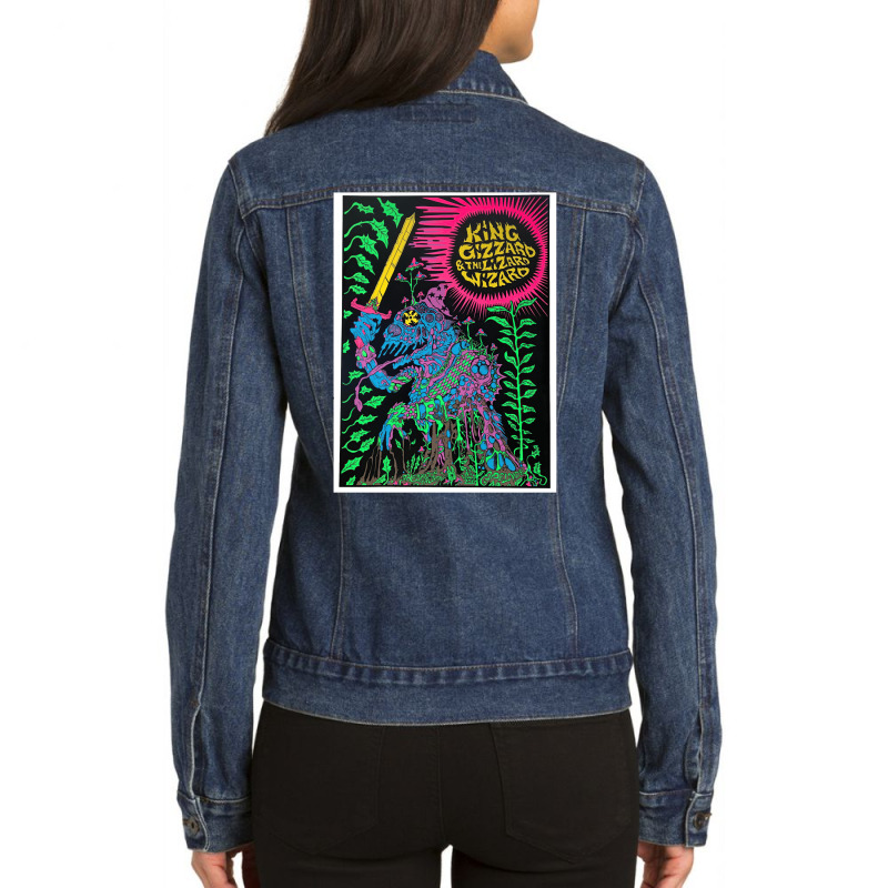 Loves Music And King Gizz Tour Awesome Classic  Tumblr Ladies Denim Jacket by mequetolmovp | Artistshot