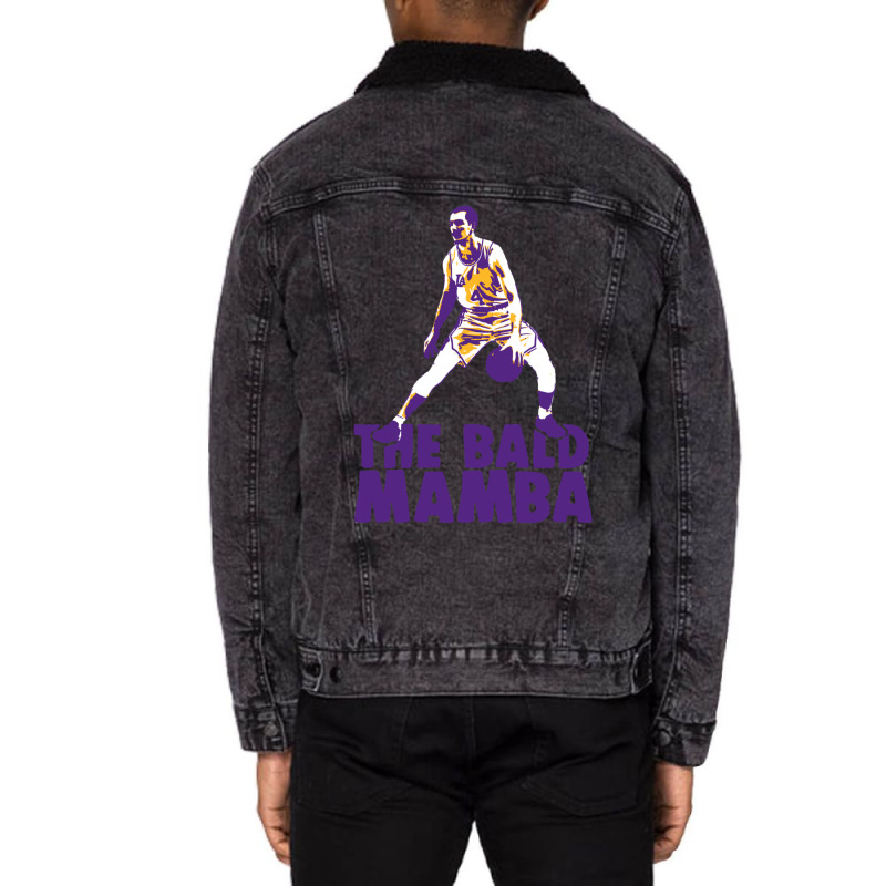 The Bald Mamba Gift Unisex Sherpa-lined Denim Jacket | Artistshot