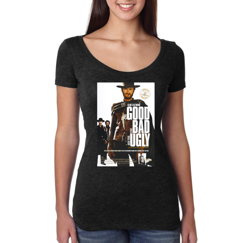 Civilized Epic Love Sex Betray Crime Humor Sergio Leone The Good Women's Triblend Scoop T-shirt by omodunudanue | Artistshot