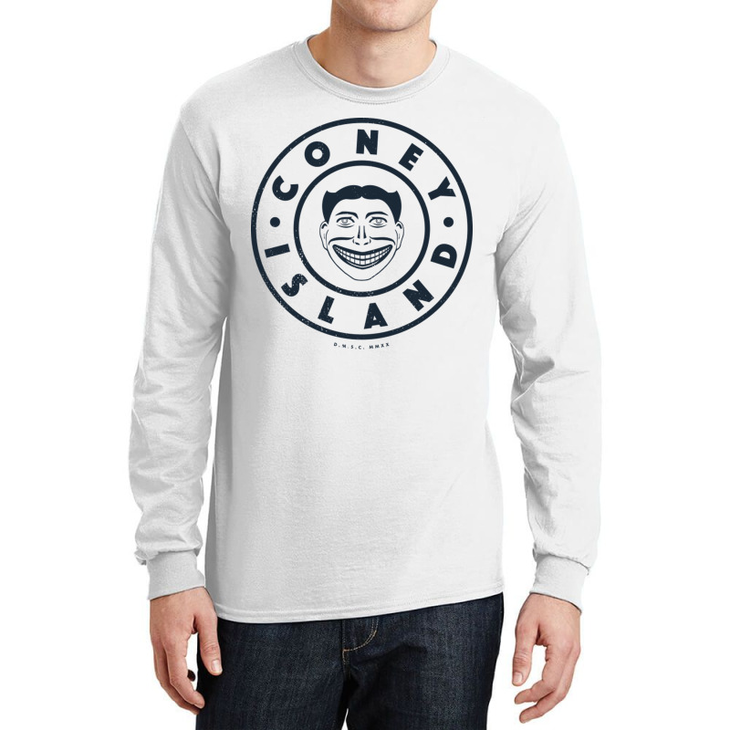 Coney Island New York Steeplechase Face Circle Long Sleeve Shirts by aikhangawade | Artistshot