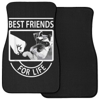 Schnauzer Best Friends For Life Tshirt Front Car Mat | Artistshot