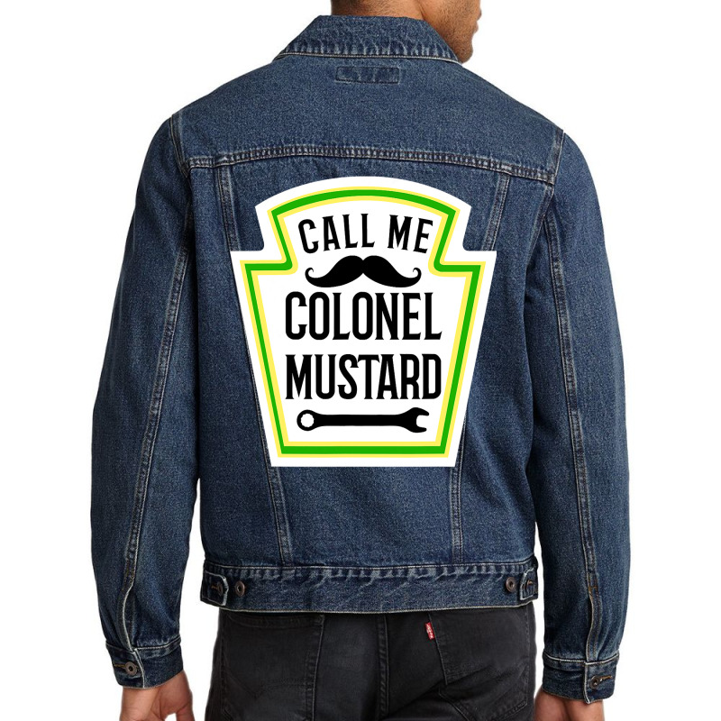 Colonel Mustard Funny Halloween Mustard Costume Men Denim Jacket | Artistshot