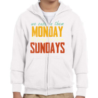 Womens We Cuss On Them Monday   Pray On Them Sundays Funny Vneck Youth Zipper Hoodie | Artistshot