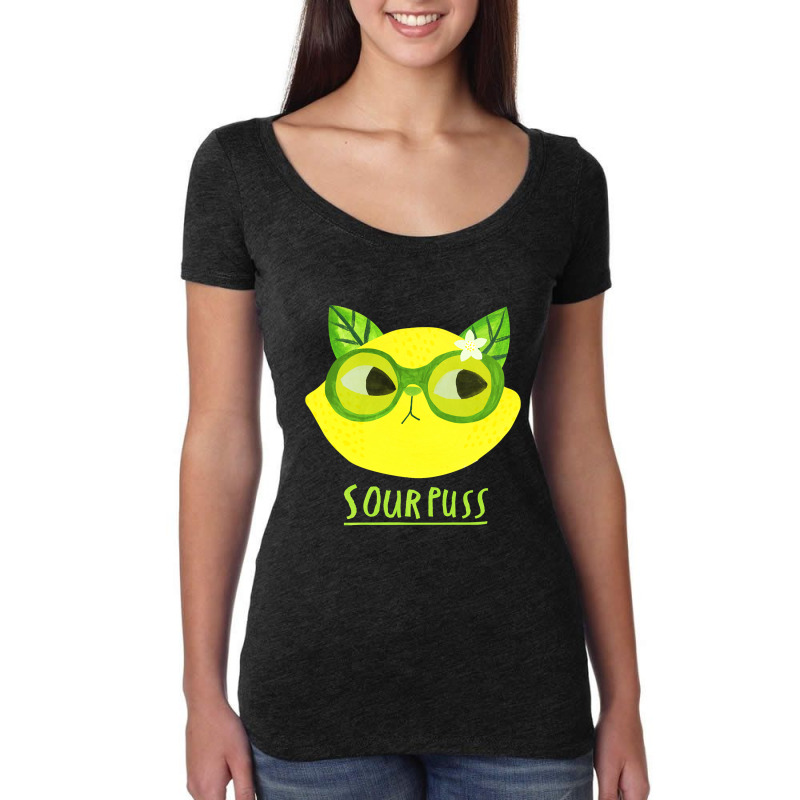 Sourpuss Women's Triblend Scoop T-shirt by macklinsampson | Artistshot