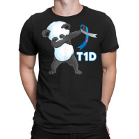 T1d Funny Cute Dabbing Panda Type 1 Diabetes Awareness T Shirt T-shirt | Artistshot