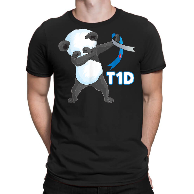 T1d Funny Cute Dabbing Panda Type 1 Diabetes Awareness T Shirt T-shirt | Artistshot