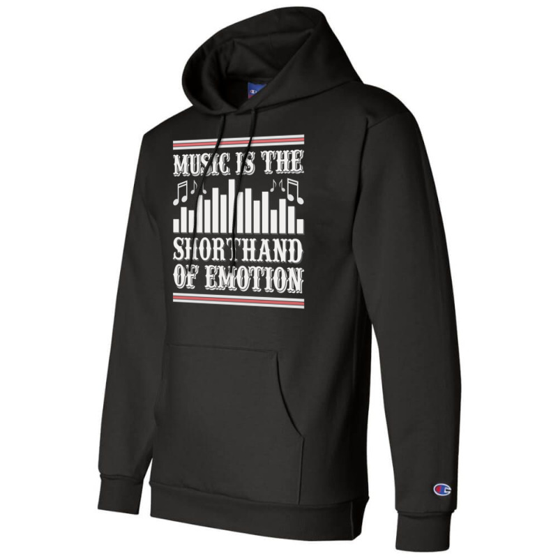 Music Is The Shorthand Of Emotion Music Lover Classic  Stars Champion Hoodie | Artistshot