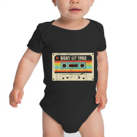 Best Of 1982 Vintage 40 Year Old Men Women 40th Birthday Baby Bodysuit | Artistshot