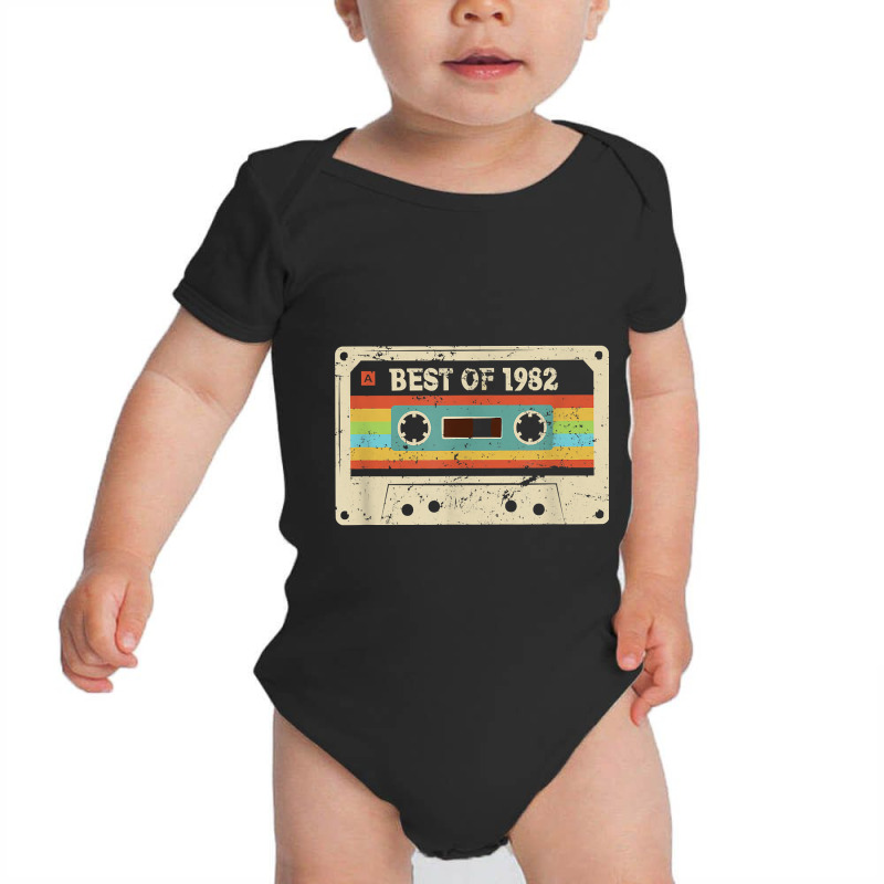 Best Of 1982 Vintage 40 Year Old Men Women 40th Birthday Baby Bodysuit by PeterArtist | Artistshot