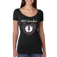 Nicu Grandma Preemie Or Nicu Grandma Women's Triblend Scoop T-shirt | Artistshot