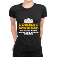 Combat Engineer  Engineer Gifts  Army Engineering Ladies Fitted T-shirt | Artistshot