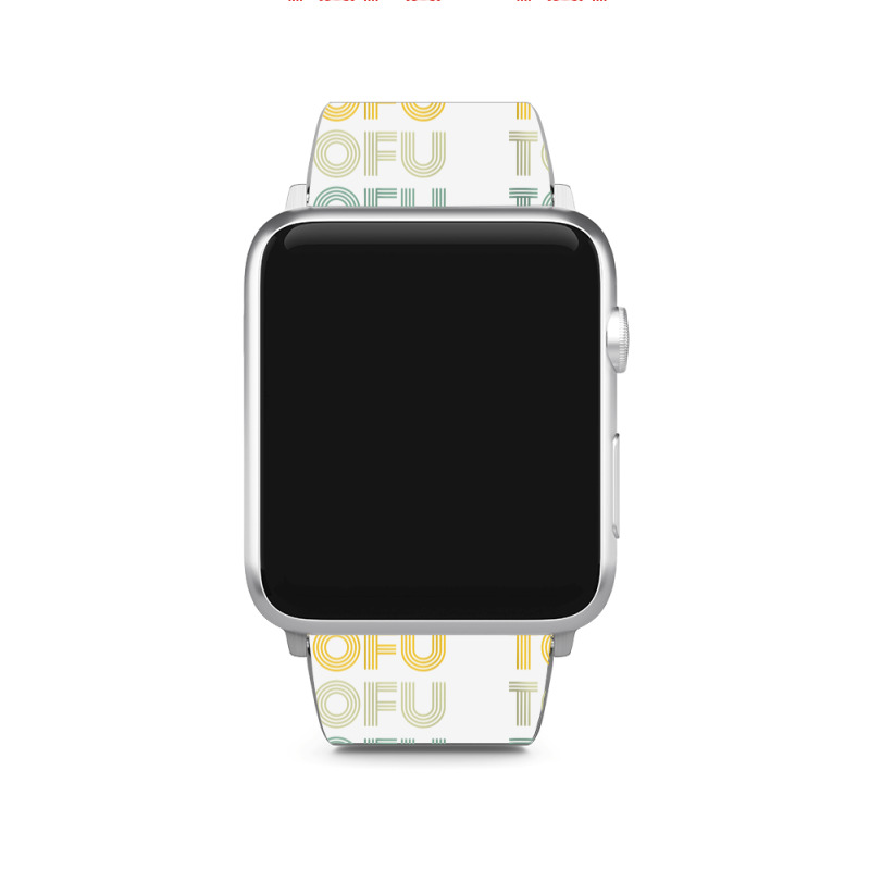 Tofu Foodie Vegetarian Retro Style World Vegan Day Tank Top Apple Watch Band | Artistshot