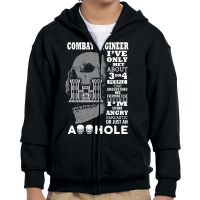 Combat Engineer  I Ve Only Met About 3 Or 4 People Youth Zipper Hoodie | Artistshot