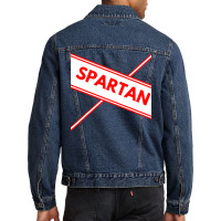 Spartan Cheerleader Easy Halloween Costume Design Men Denim Jacket | Artistshot