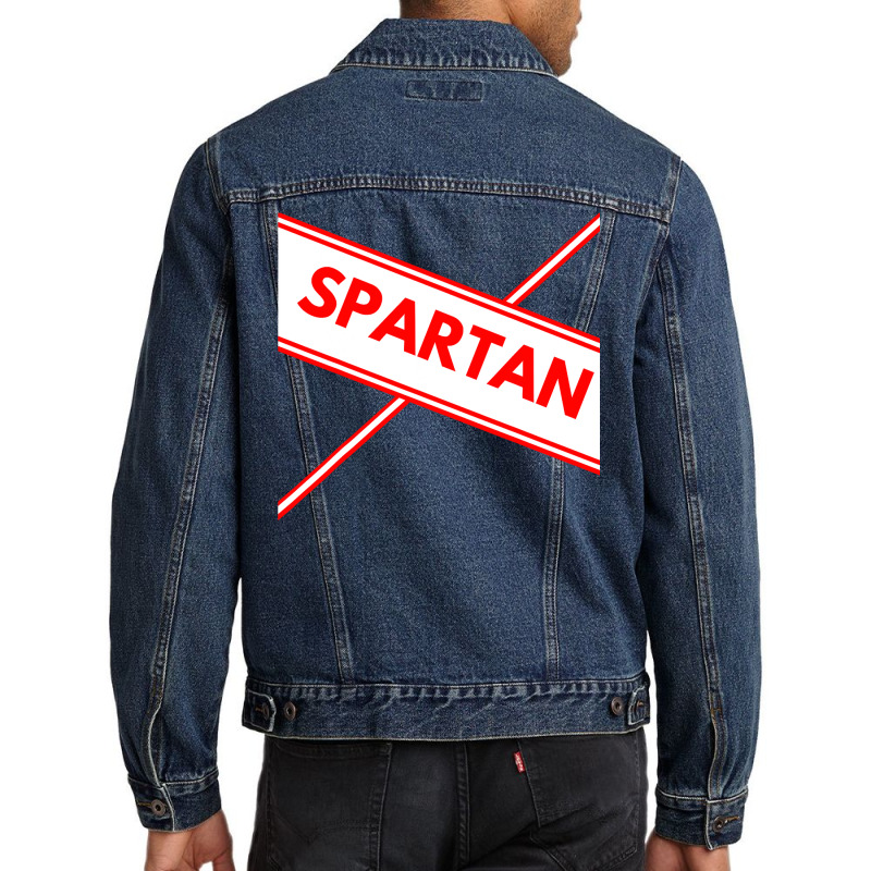 Spartan Cheerleader Easy Halloween Costume Design Men Denim Jacket | Artistshot