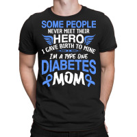 Type 1 Diabetes Mom Mother T1d Diabetic Awareness Women Pullover Hoodi T-shirt | Artistshot