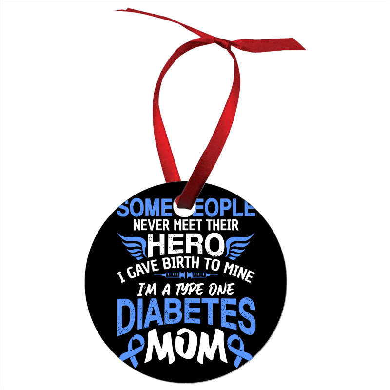 Type 1 Diabetes Mom Mother T1d Diabetic Awareness Women Pullover Hoodi Ornament | Artistshot