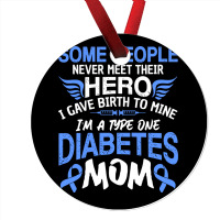 Type 1 Diabetes Mom Mother T1d Diabetic Awareness Women Pullover Hoodi Ornament | Artistshot