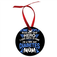 Type 1 Diabetes Mom Mother T1d Diabetic Awareness Women Pullover Hoodi Ornament | Artistshot