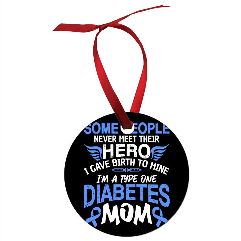 Type 1 Diabetes Mom Mother T1d Diabetic Awareness Women Pullover Hoodi Ornament | Artistshot