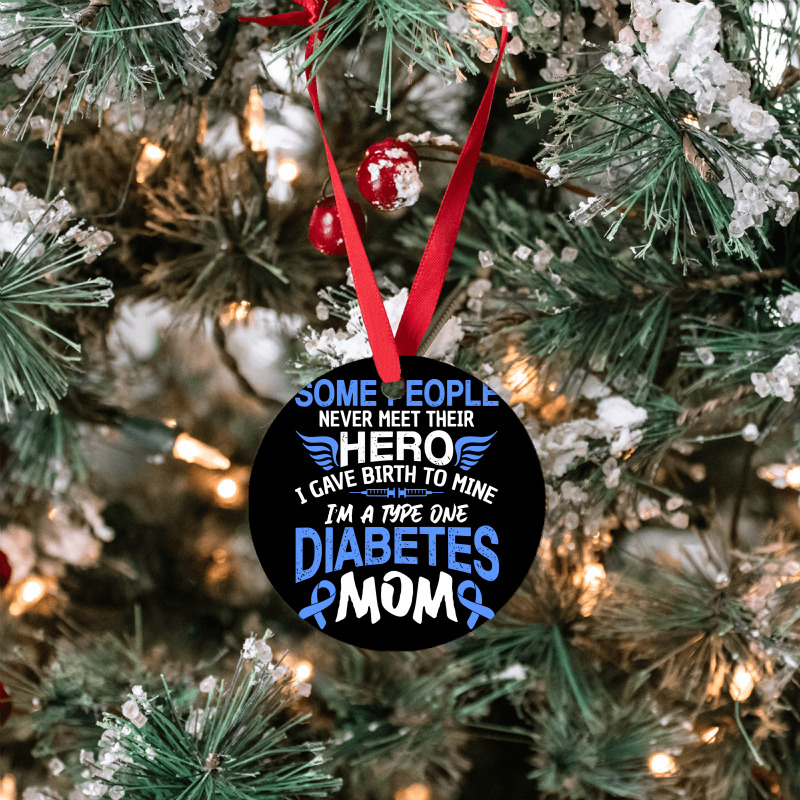 Type 1 Diabetes Mom Mother T1d Diabetic Awareness Women Pullover Hoodi Ornament | Artistshot