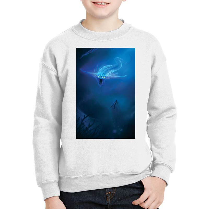 Subnautica Ghost Leviathan Youth Sweatshirt by richardfidler | Artistshot