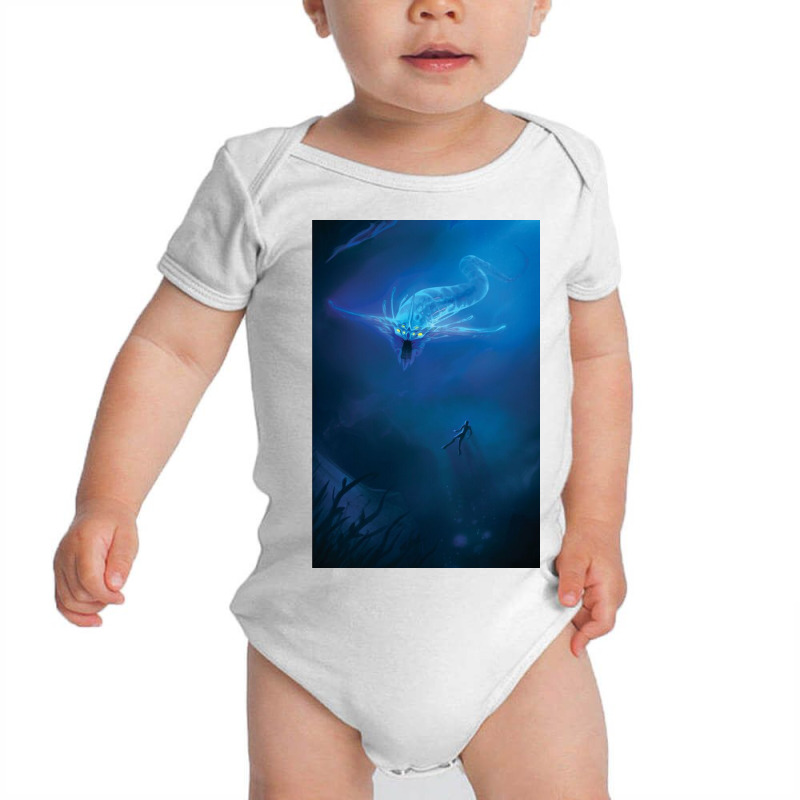 Subnautica Ghost Leviathan Baby Bodysuit by richardfidler | Artistshot