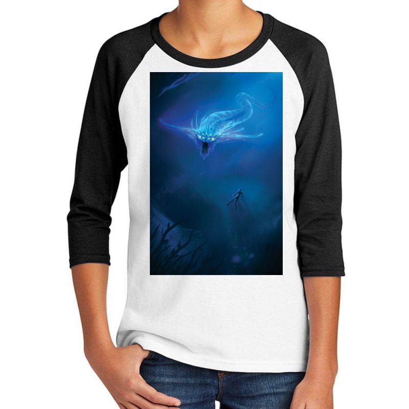 Subnautica Ghost Leviathan Youth 3/4 Sleeve by richardfidler | Artistshot