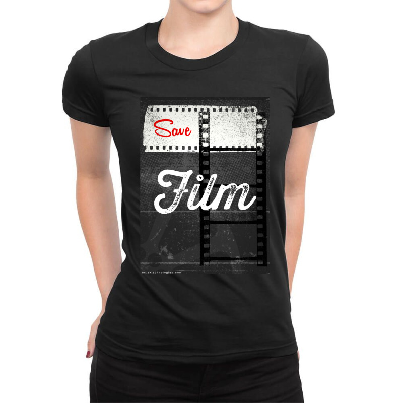 Save Film Ladies Fitted T-Shirt by KarrieLBreuer | Artistshot