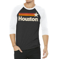 Vintage Houston Texas T Shirt Houston Strong Stripes T Shirt 3/4 Sleeve Shirt | Artistshot