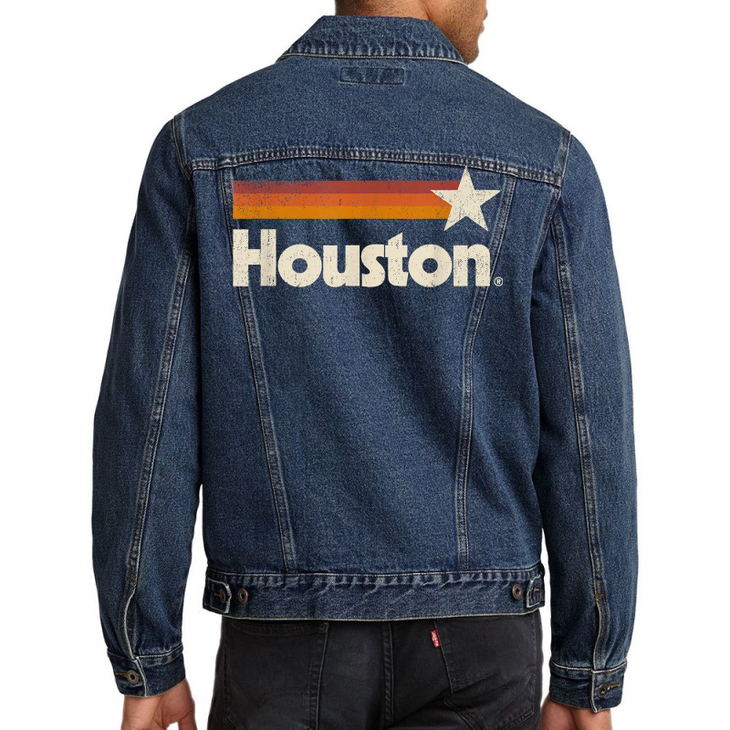 Vintage Houston Texas T Shirt Houston Strong Stripes T Shirt Men Denim Jacket | Artistshot