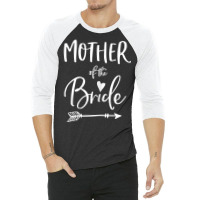 Womens Mother Of The Bride Shirt Arrow And Heart Navy Blue 3/4 Sleeve Shirt | Artistshot