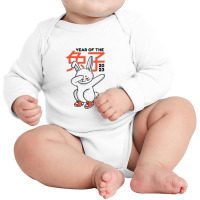 Rabbit 2023 Christmas New Year Long Sleeve Baby Bodysuit | Artistshot