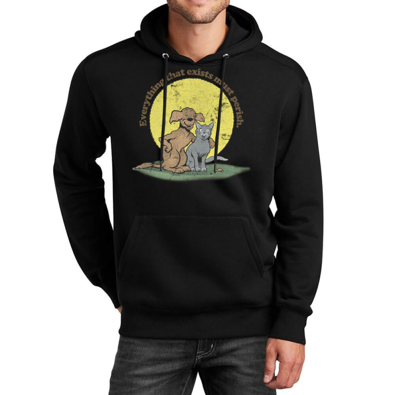 Everything That Exists Must Perish Faded Style Nihilist Design Unisex Hoodie by CaridadAlstott | Artistshot