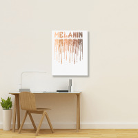 Drippin Melanin For Women Pride  Gifts Black History Month Portrait Canvas Print | Artistshot