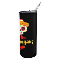 Womens Mardi Gras Outfit For Women Cute Shenanigans Day Of The Dead Ta Skinny Tumbler | Artistshot