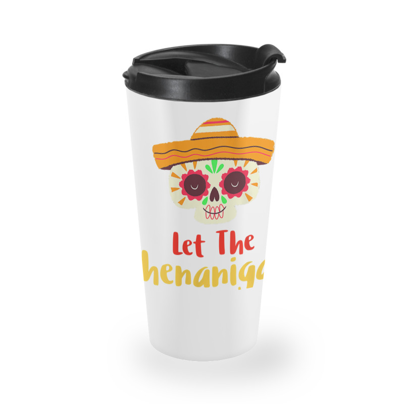 Womens Mardi Gras Outfit For Women Cute Shenanigans Day Of The Dead Ta Travel Mug | Artistshot