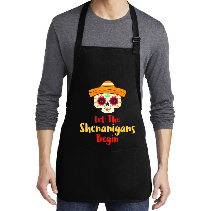 Womens Mardi Gras Outfit For Women Cute Shenanigans Day Of The Dead Ta Medium-length Apron | Artistshot