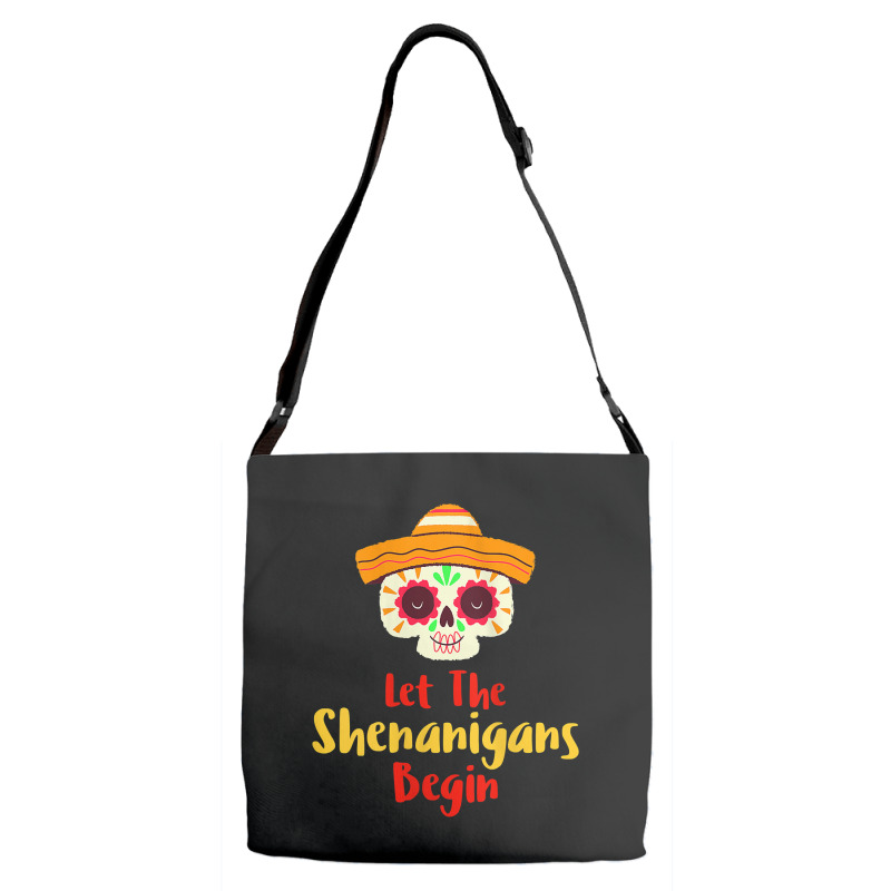 Womens Mardi Gras Outfit For Women Cute Shenanigans Day Of The Dead Ta Adjustable Strap Totes | Artistshot