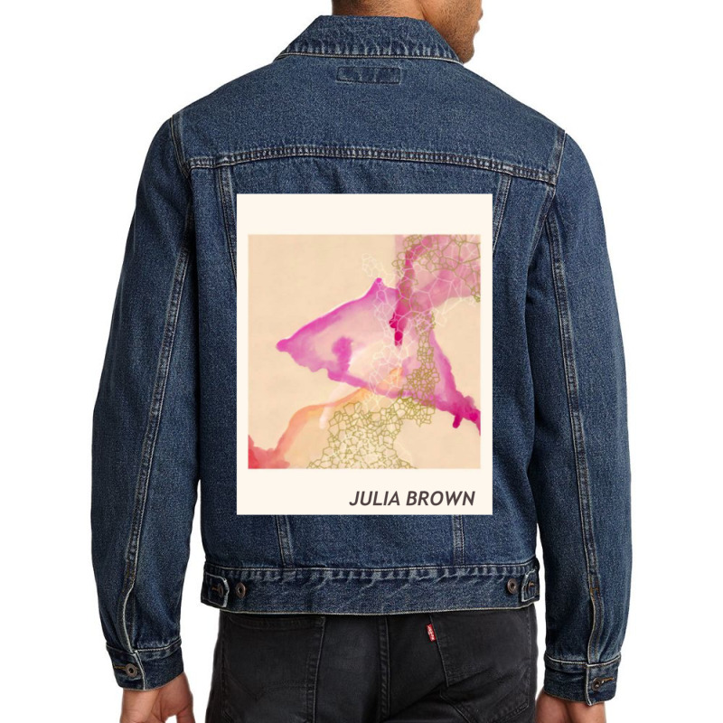 Julia Brown Watercolor Men Denim Jacket by NINOZKABAUGHMAN | Artistshot