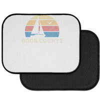 Door County Wi Vintage Sailboat 70s Throwback Sunset Rear Car Mat | Artistshot