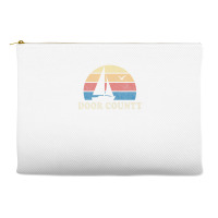 Door County Wi Vintage Sailboat 70s Throwback Sunset Accessory Pouches | Artistshot