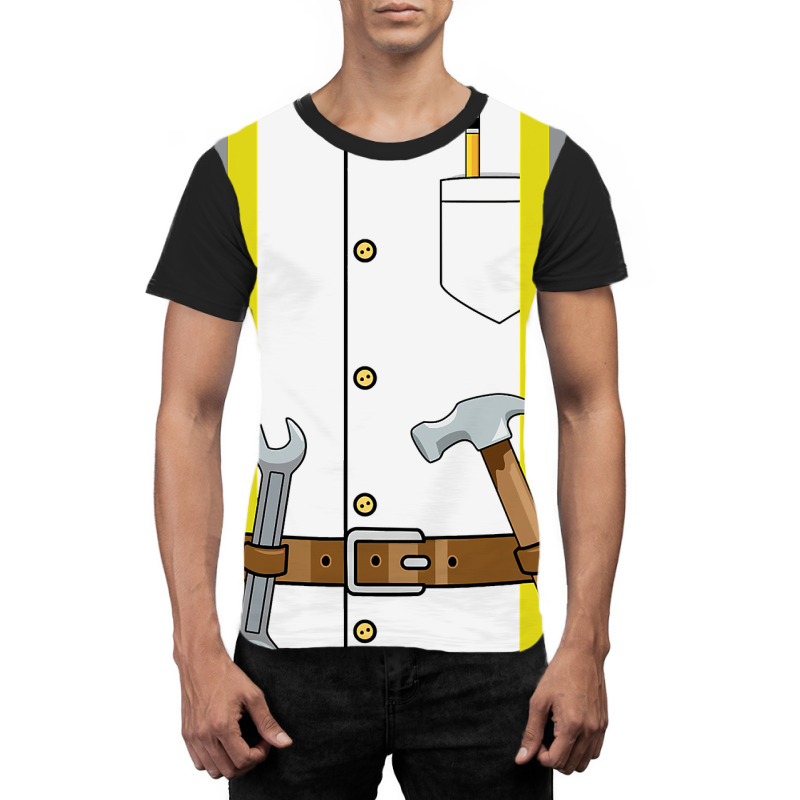 Construction Worker Halloween Costume For Boys Kids   Adults Graphic T-shirt by Aliceartist | Artistshot