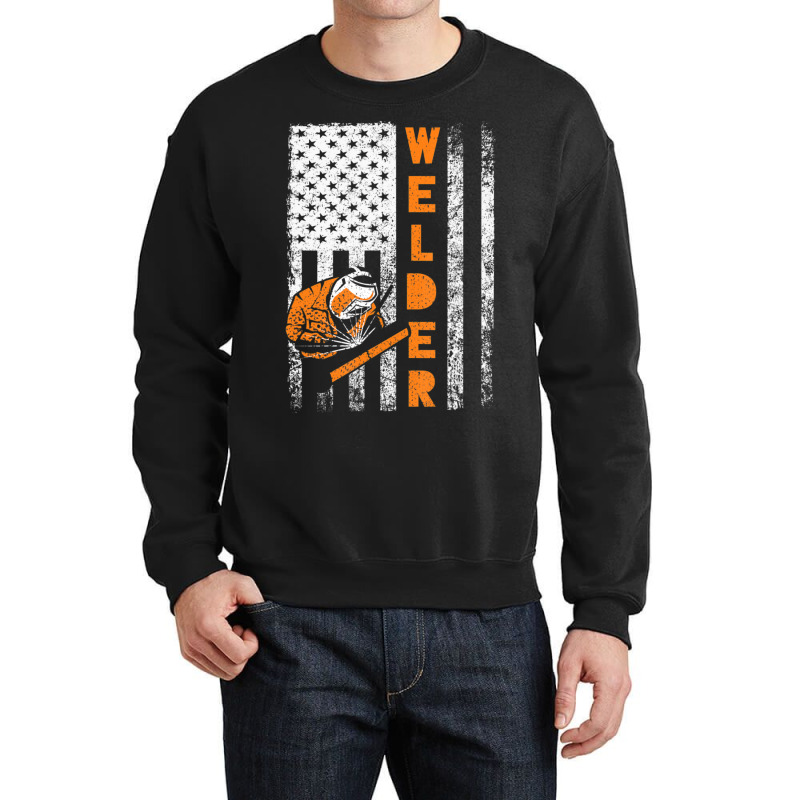 Welder Flag Welder For Welders Welding Outfit Crewneck Sweatshirt | Artistshot