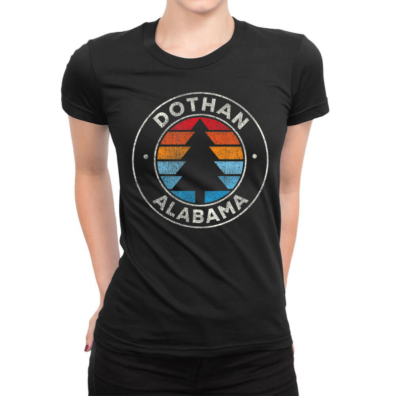 Dothan Alabama Al Vintage Retro 70s Ladies Fitted T-Shirt by michaelyounger19 | Artistshot