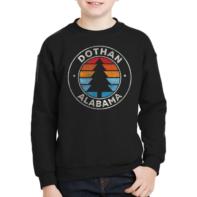 Dothan Alabama Al Vintage Retro 70s Youth Sweatshirt by michaelyounger19 | Artistshot