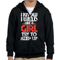 Welding Fabricator Welder Worker Weld Like A Girl Youth Zipper Hoodie | Artistshot