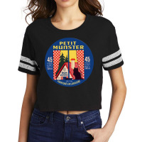 Petit Munster Vintage Francophile Cheese Label Scorecard Crop Tee | Artistshot